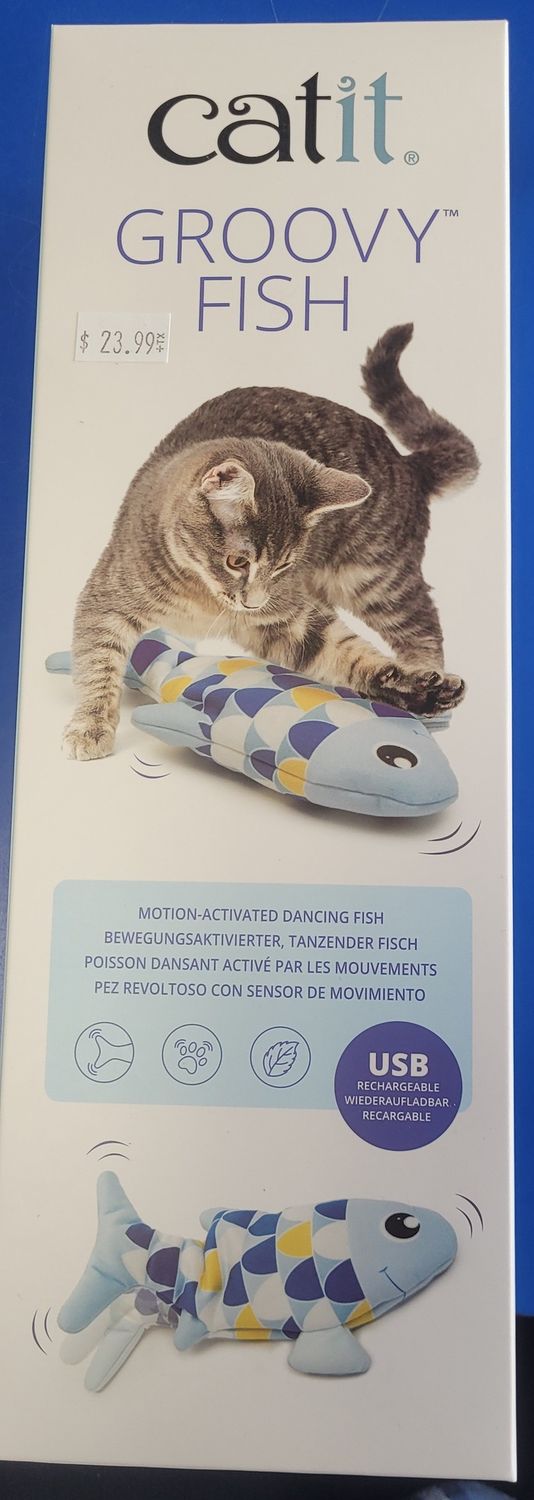Cat It Groovy Fish blue