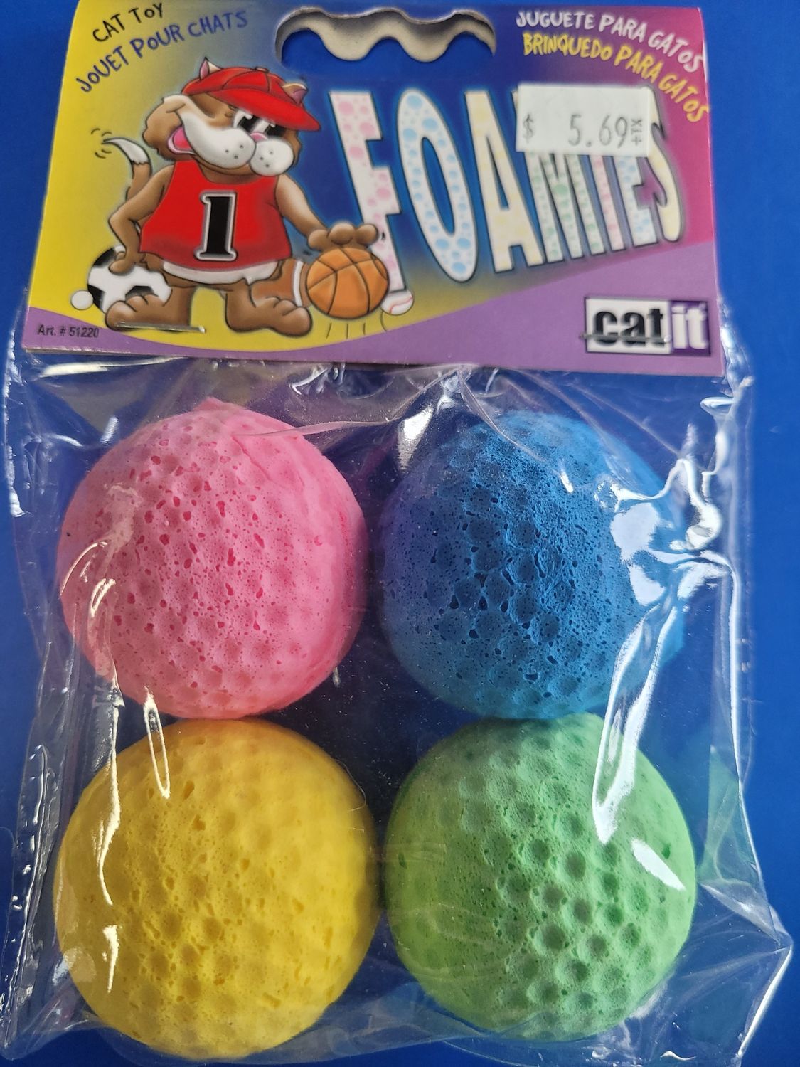 K.P. Sponge Balls Cat Toy