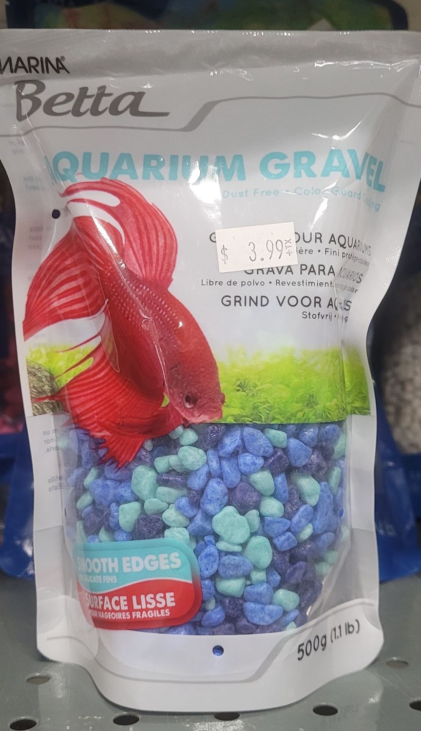 Marina Betta Gravel 500g tri color blue