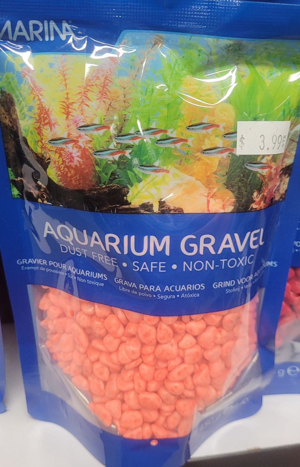 Marina Aquarium Gravel 450g orange
