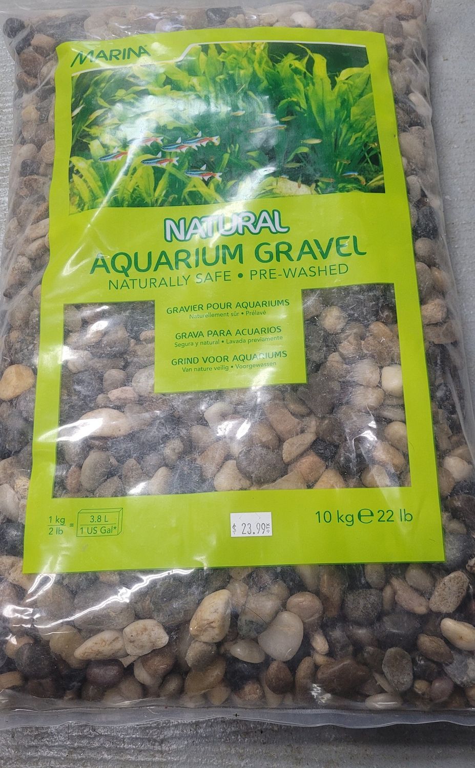 Marina Decor Natural Gravel Beach Pebble 10kg