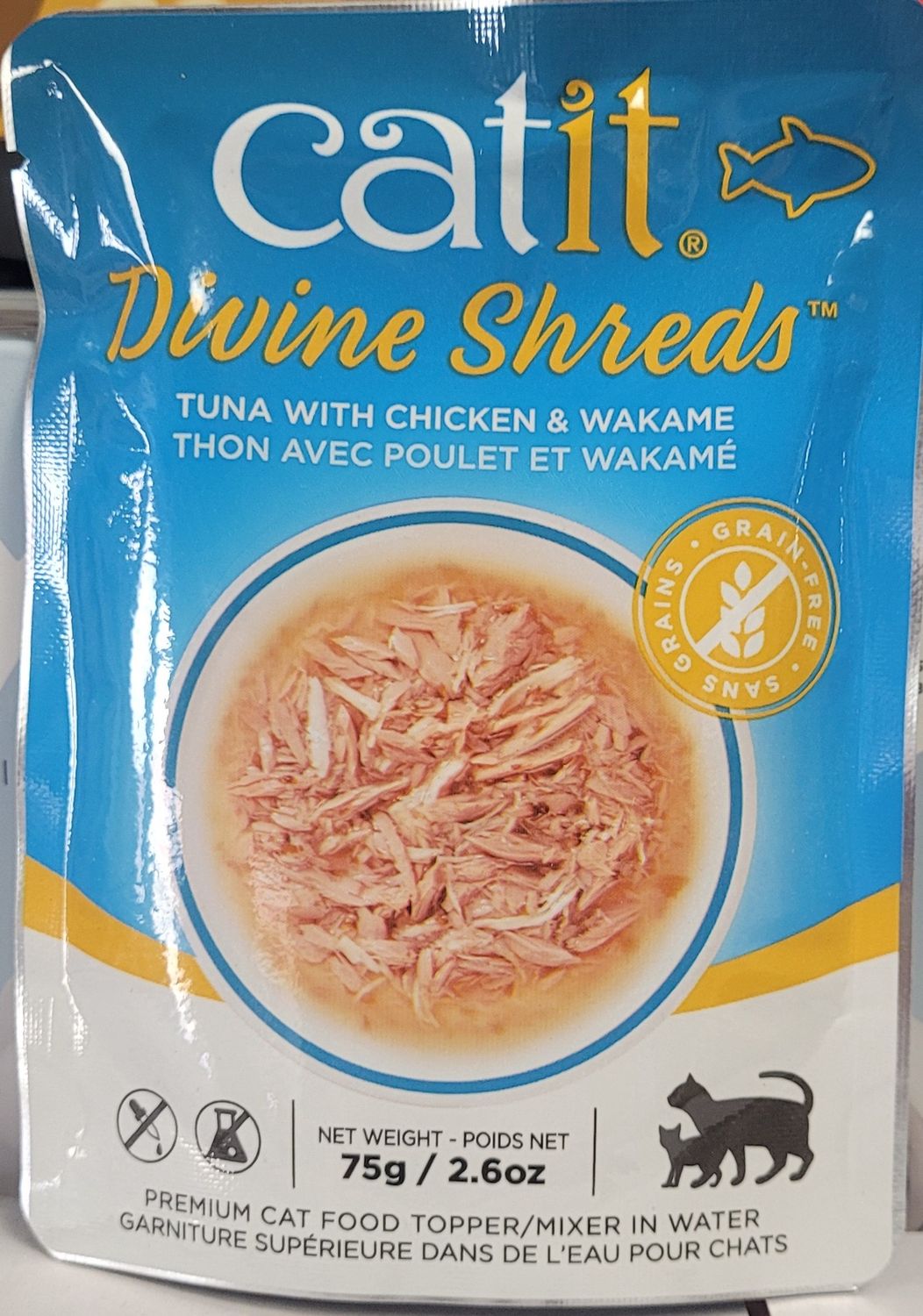 Cat It Divine Shreds Ckn Tuna Wakame 75g