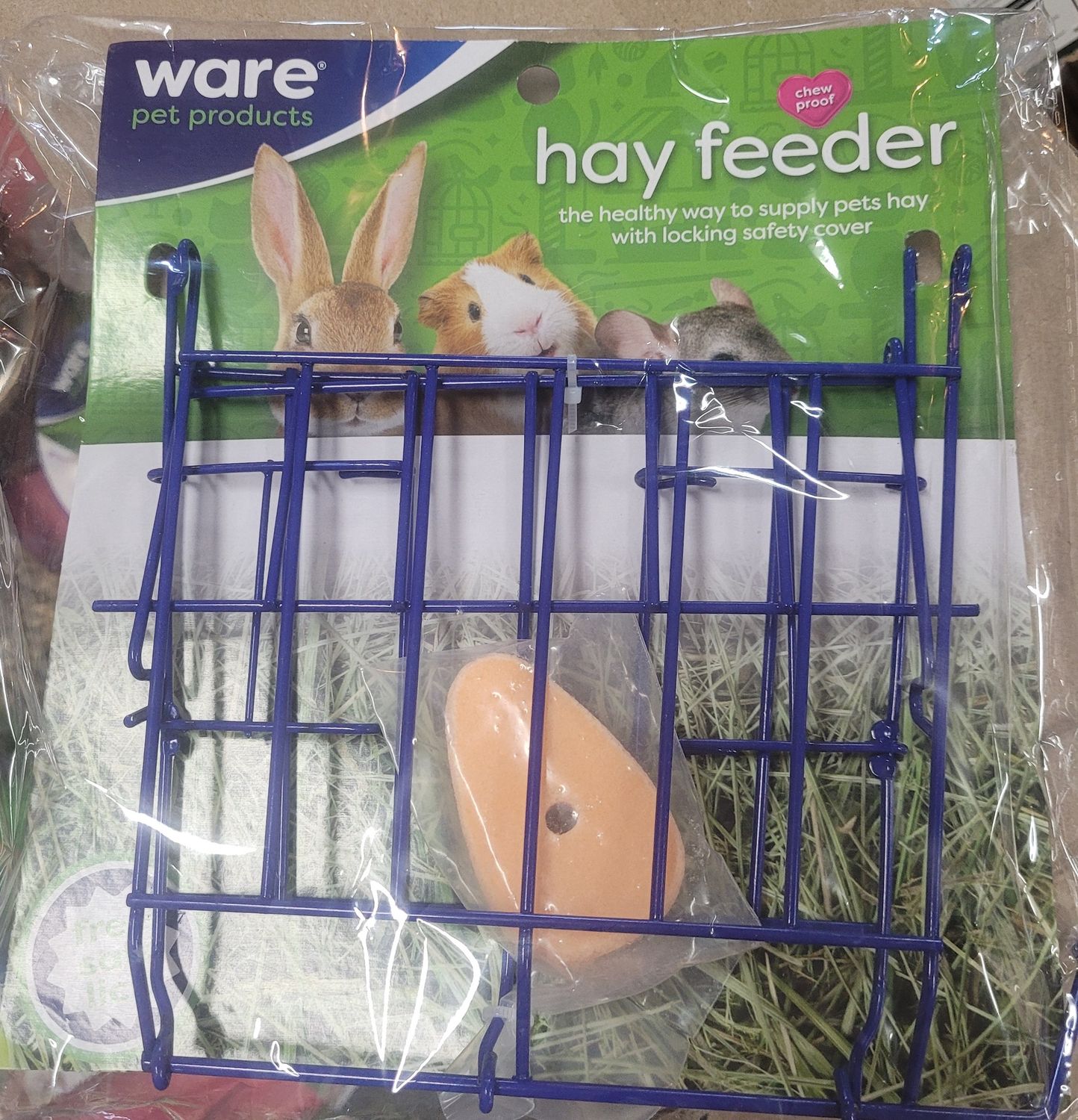 Small Animal Hay Feeder &amp; Salt Lick