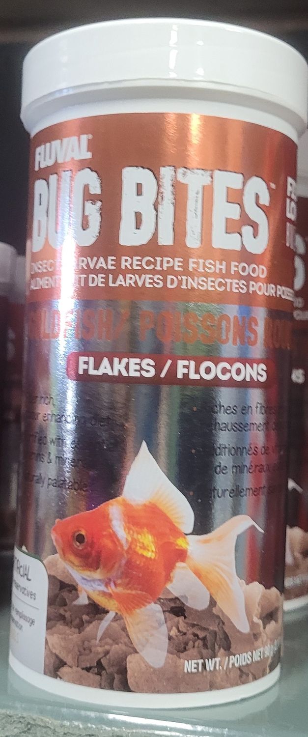 Fluval Bug Bites Goldfish Flakes 90g