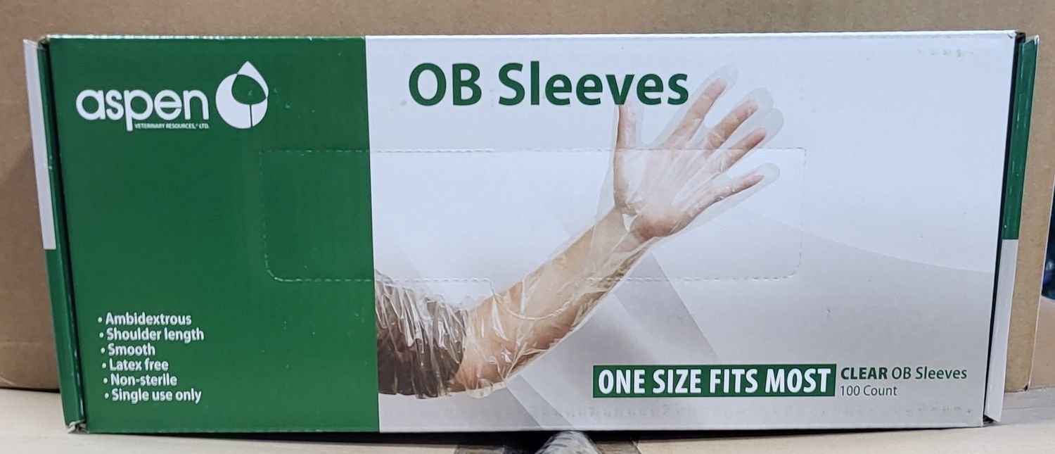 Aspen OB Sleeve Clear 100pk