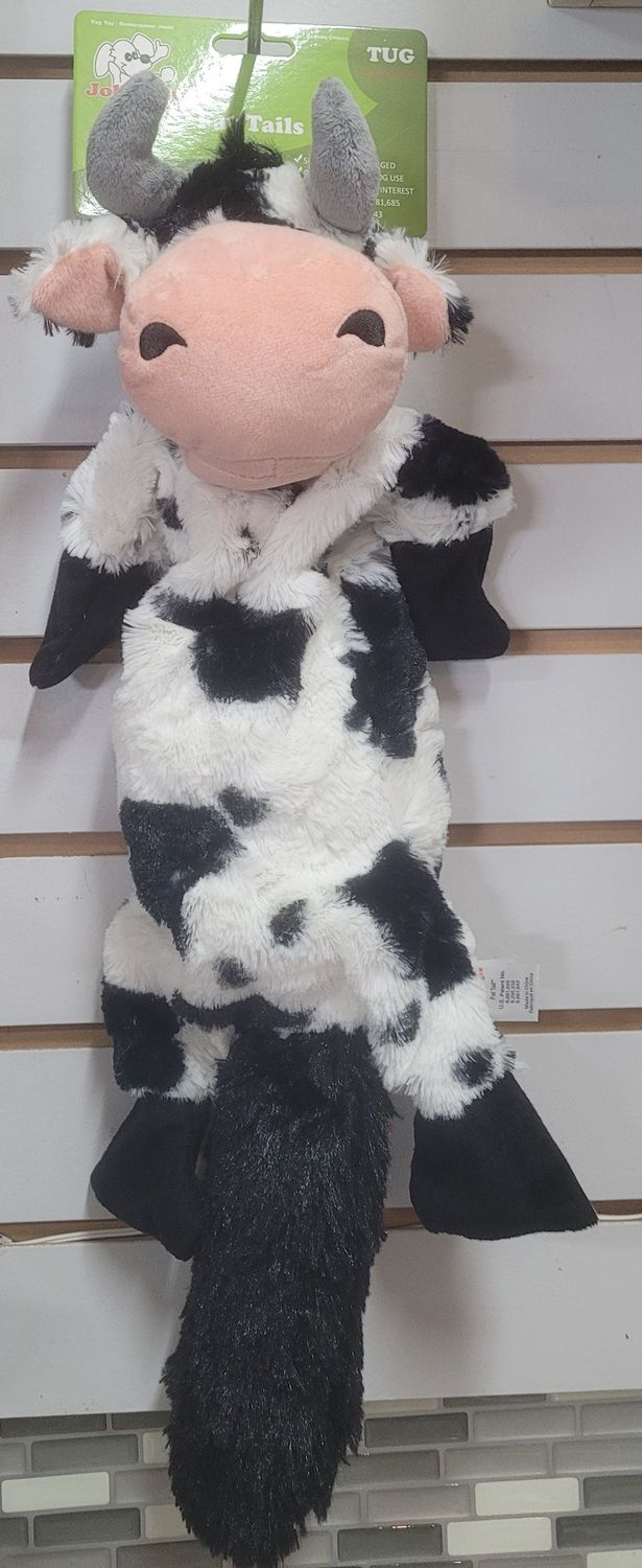 Fat Tail Cow w/Squeaker Dog Toy