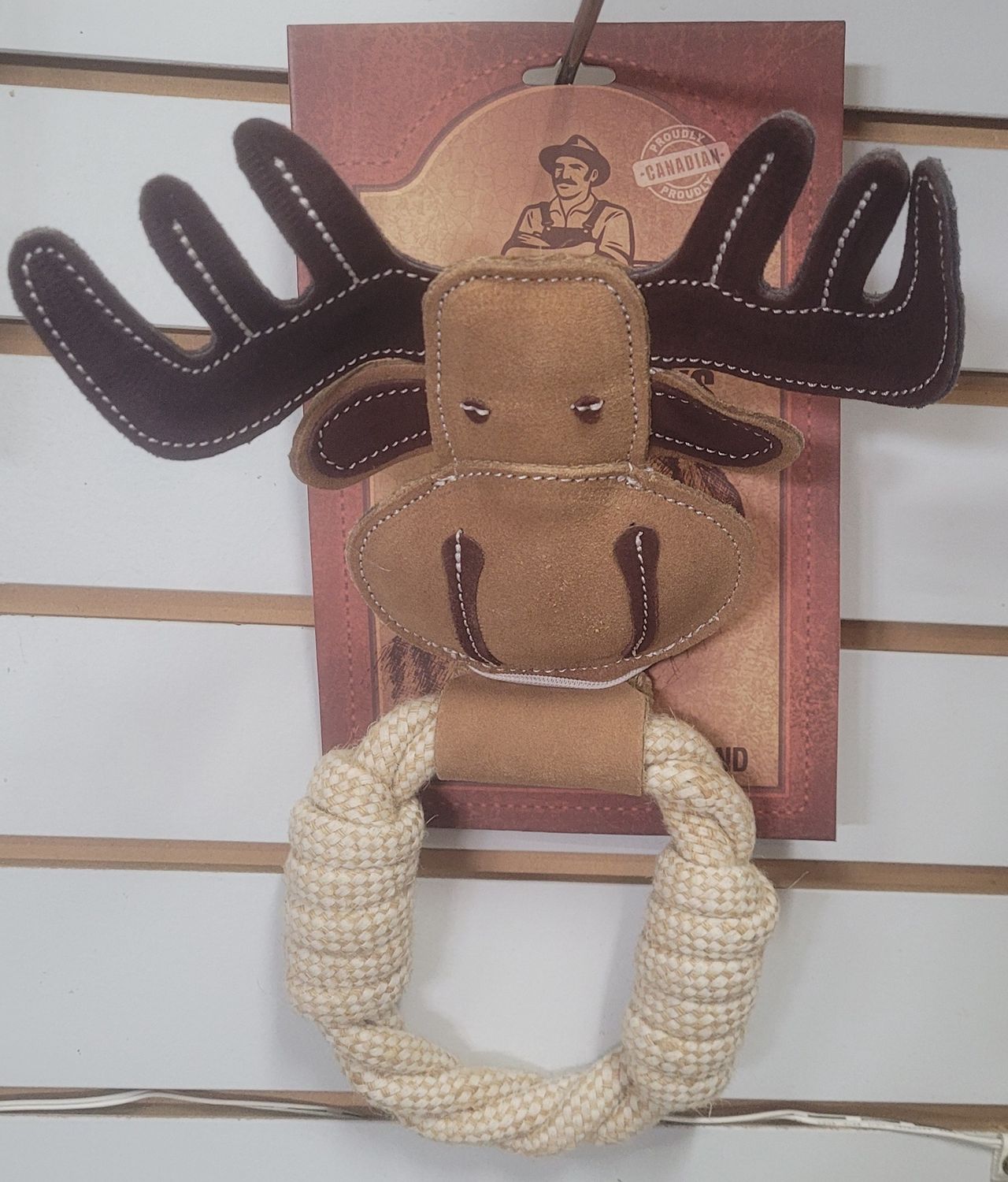 Farmer Brown Tan Suede with Rope Moose