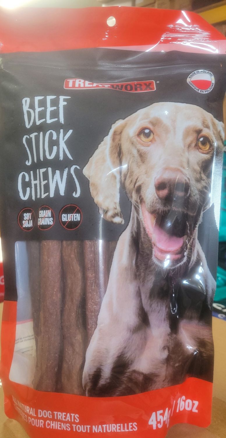 Treatworx Beef Stick Chews 454g