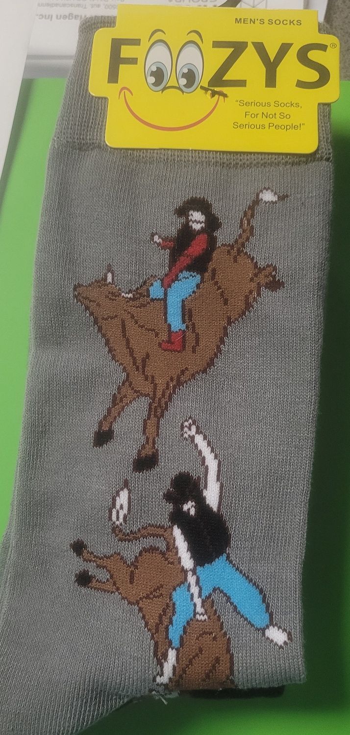 Foozy Socks Bull Riding-Men