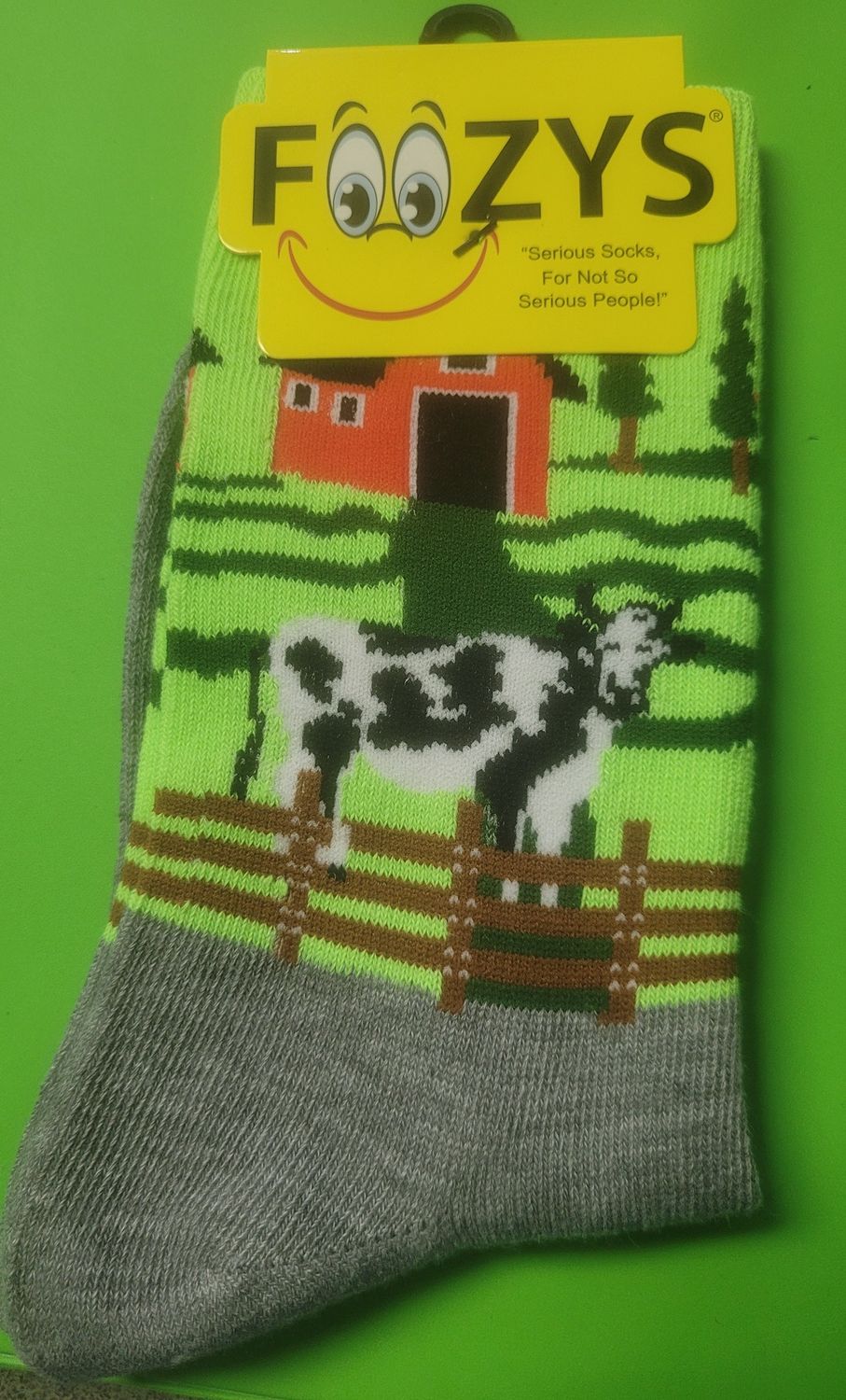 Foozy Cow Pasture Socks- Women