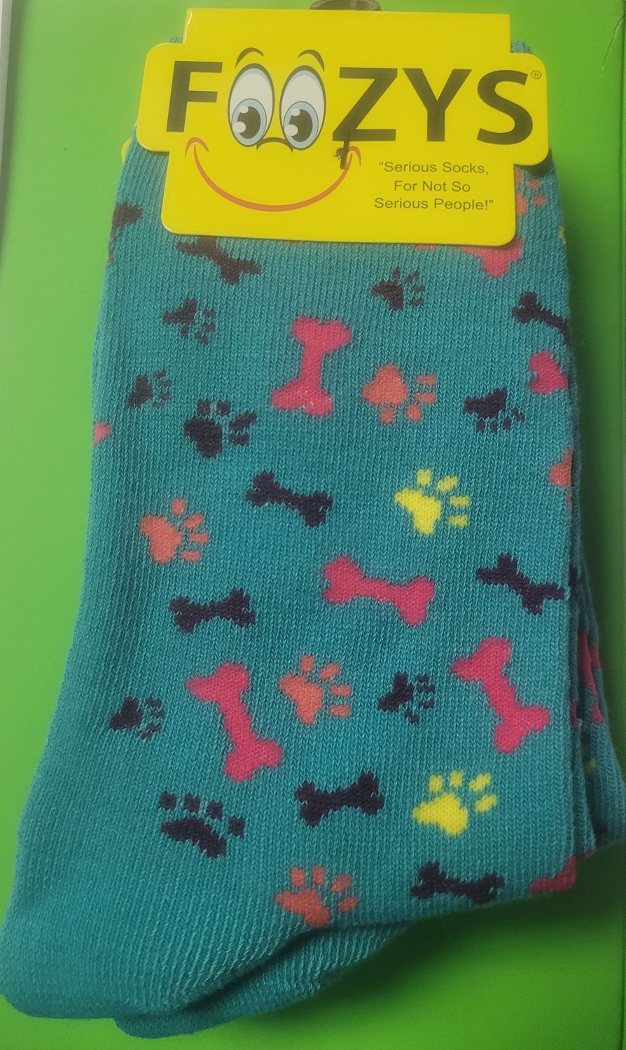 Foozy Socks Bones and Paws-Women