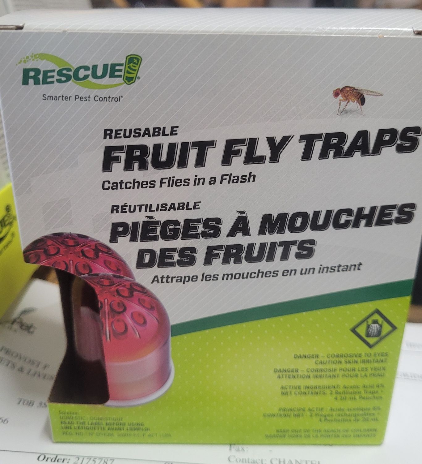 Rescue Fruit Fly Traps-2pk