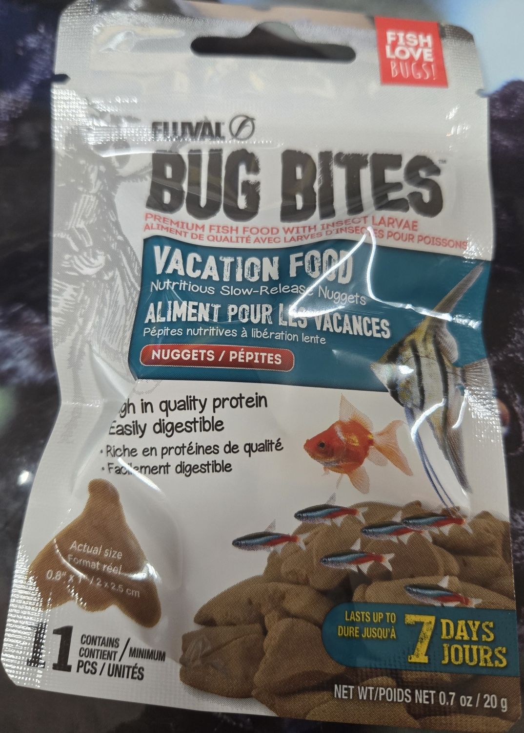 Fluval Bug Bites-Vacation Food-20g