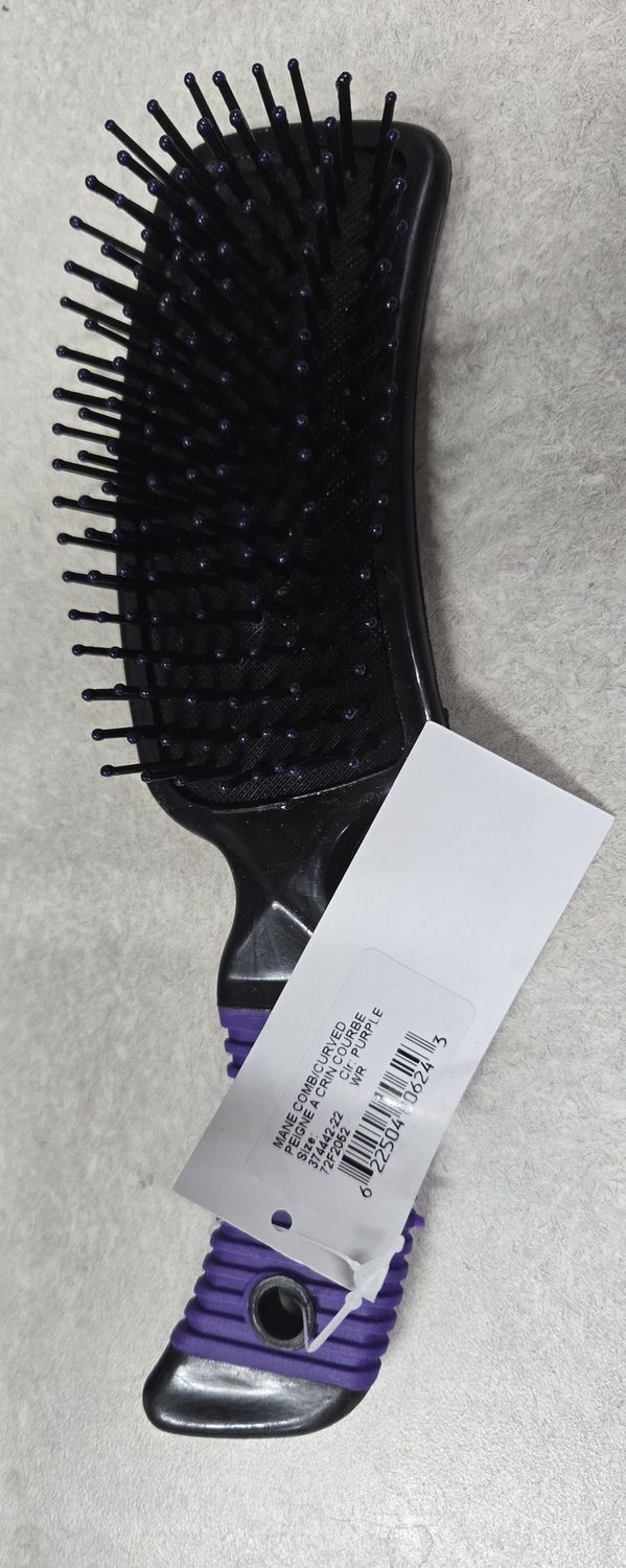 Mane Comb Curved-Purple