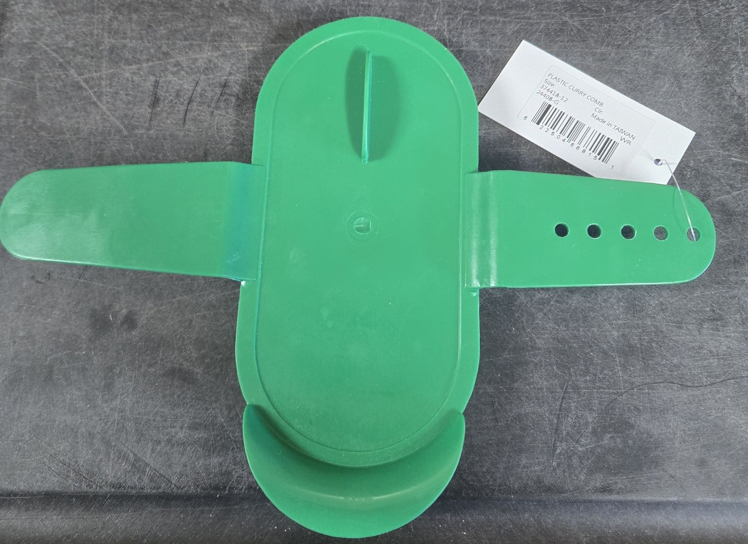 WR Plastic Curry Comb-Green