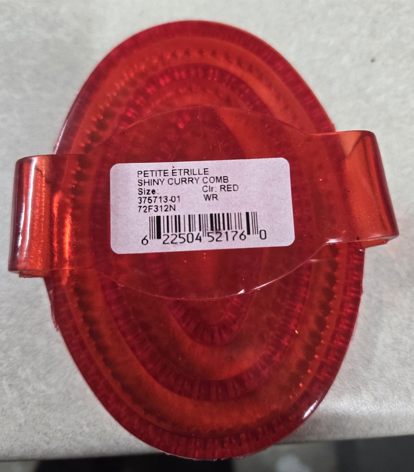 Shiny Curry Comb-Small, Red