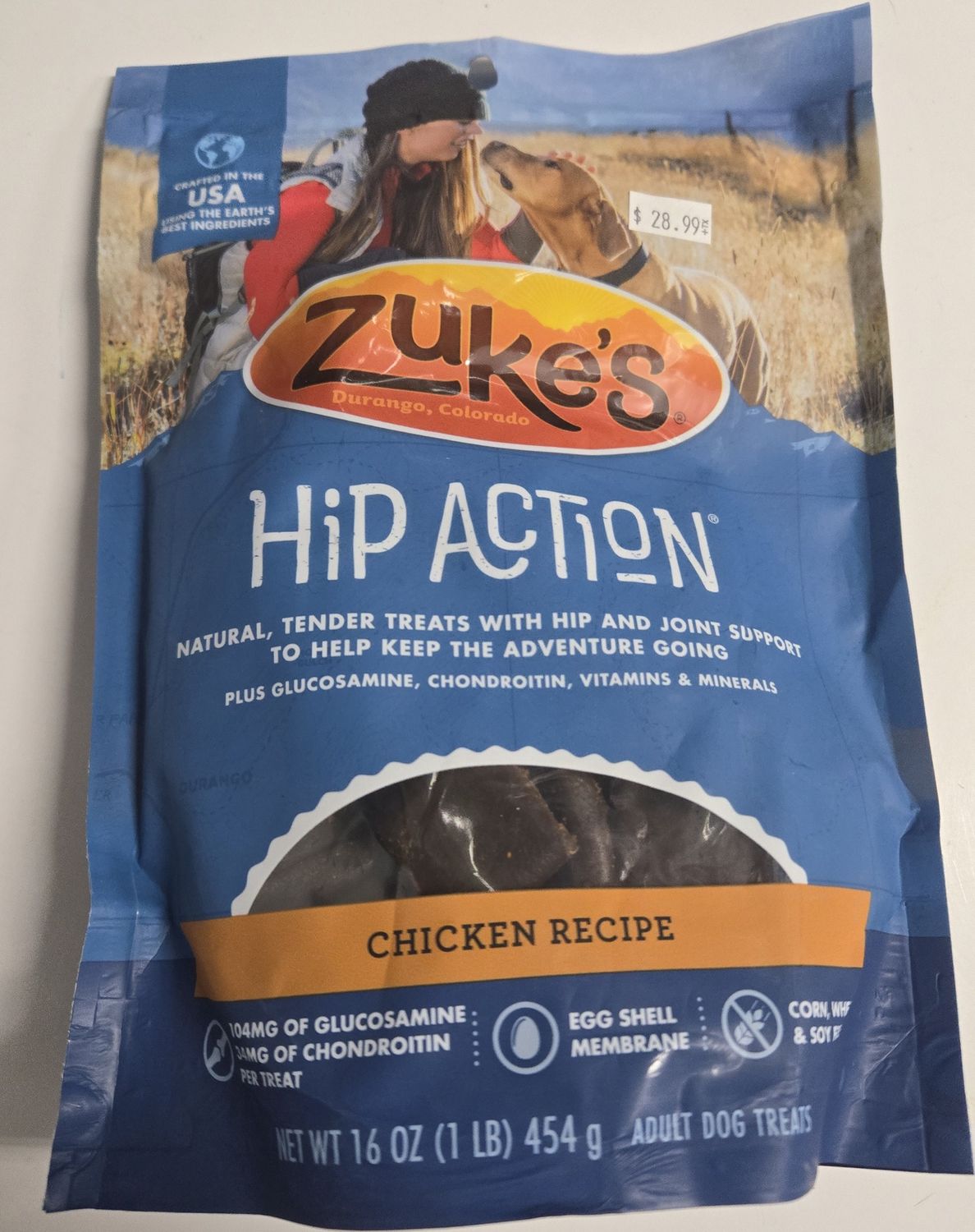 Zukes Hip Action Ckn 1lb