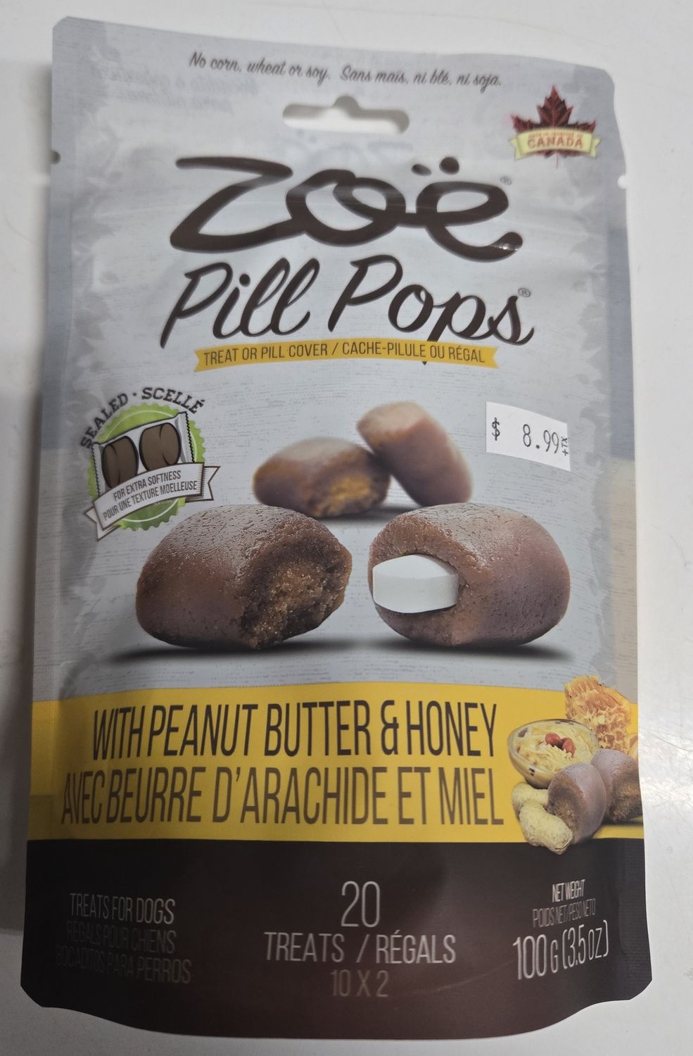 Zoe Pill Pops PB w/Honey 100g