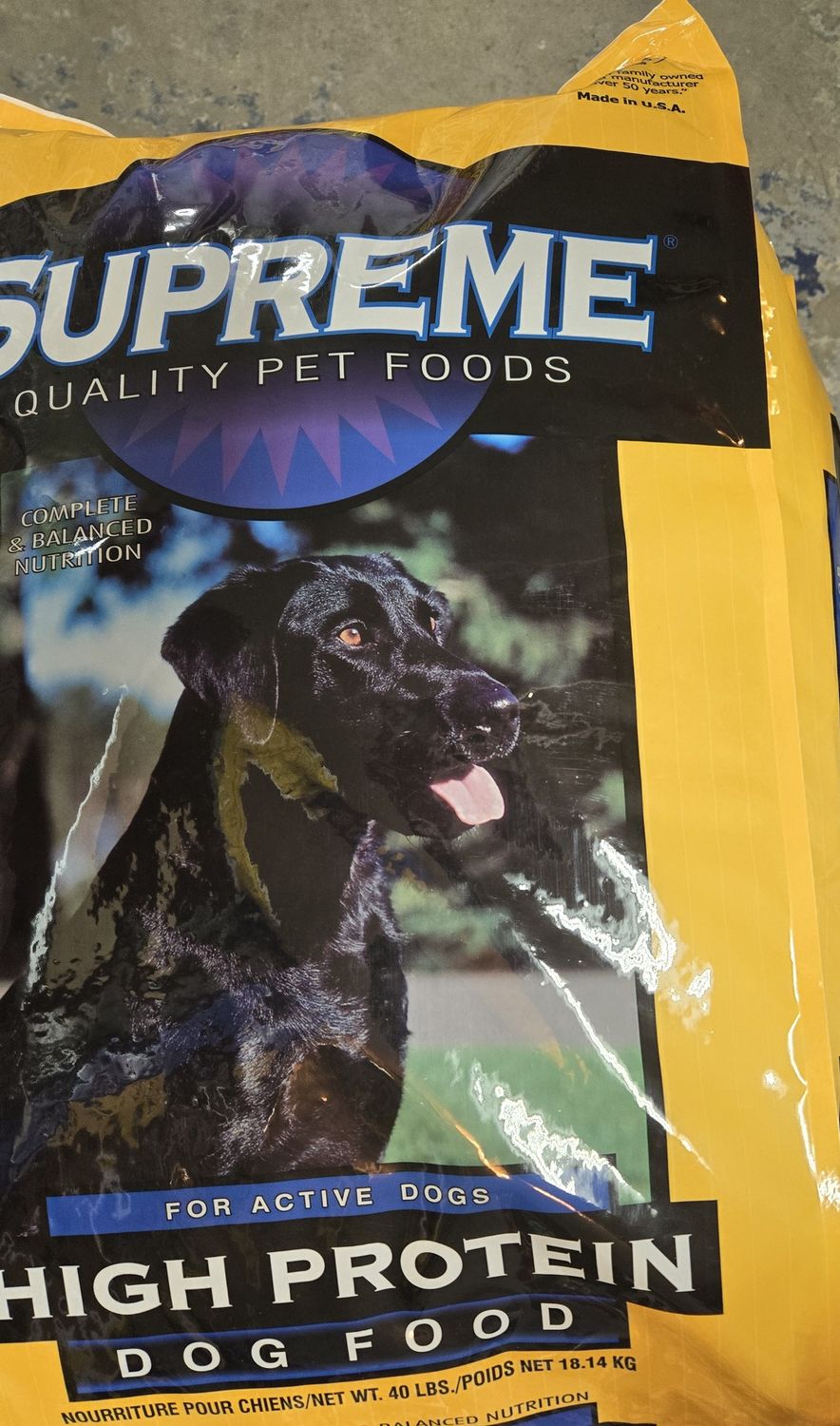 Tuffy&#39;s Supreme High Protien Dog Food 40Lb