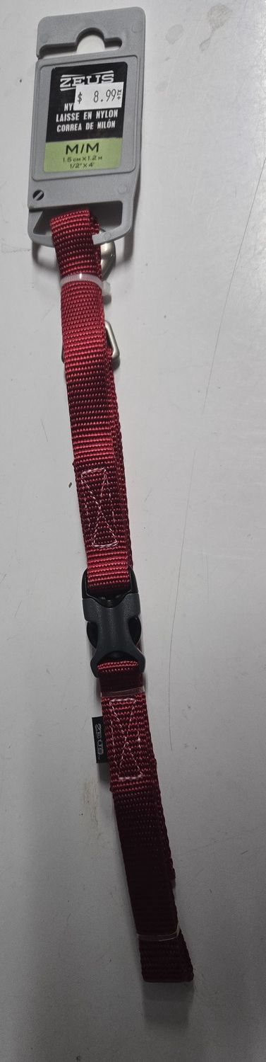 Zues Nylon Lead med red