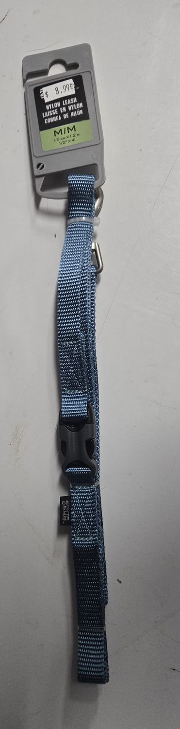 Zues Nylon Lead med denim blue