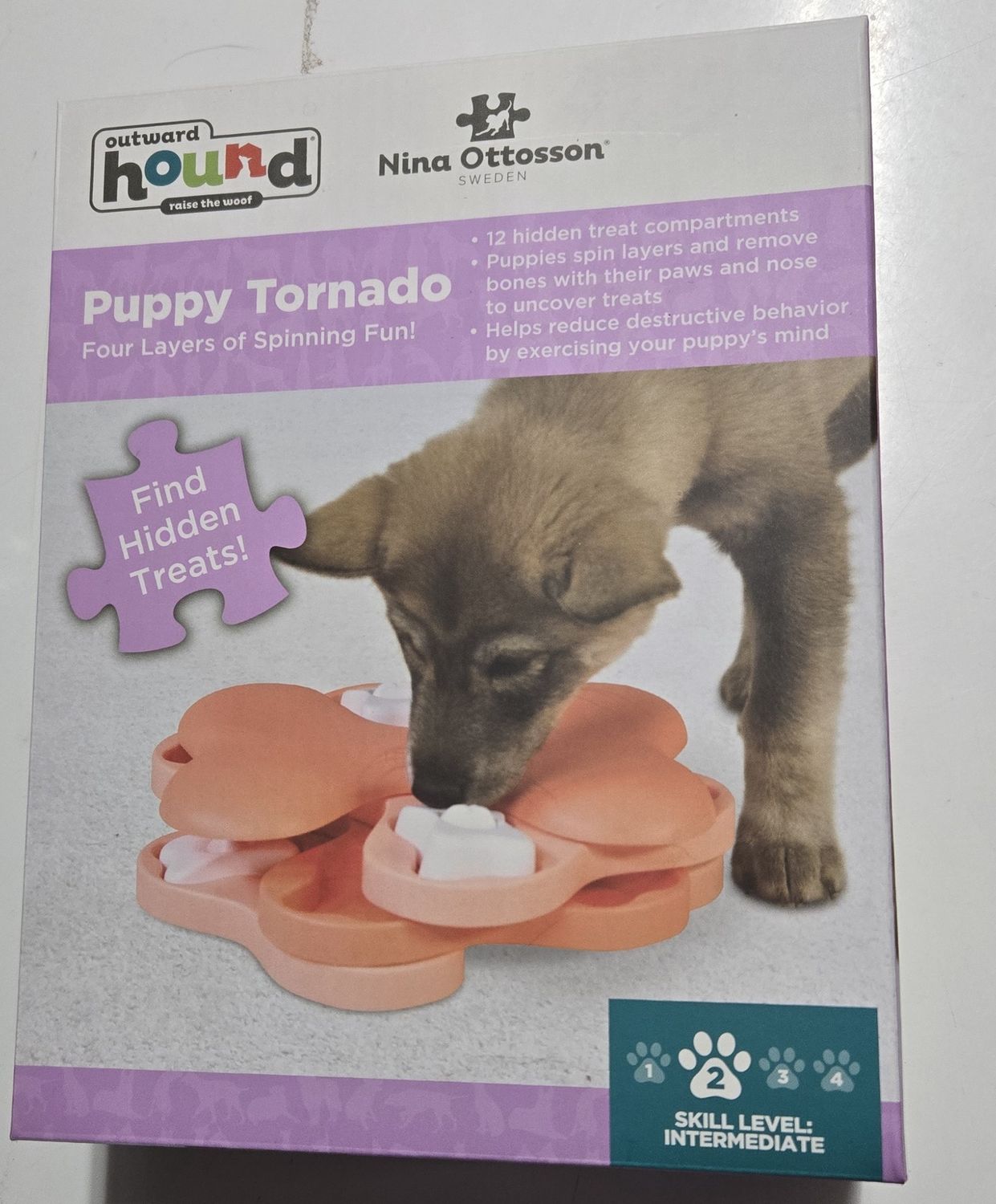 Puppy Tornado Pink Puzzle