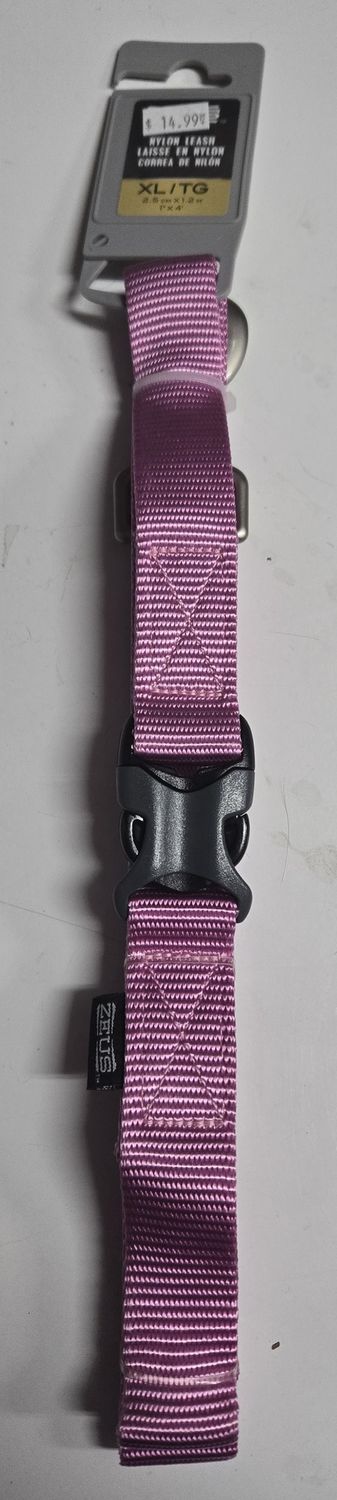 Zeus Nylon Lead XLg 1.2m Fuchsia