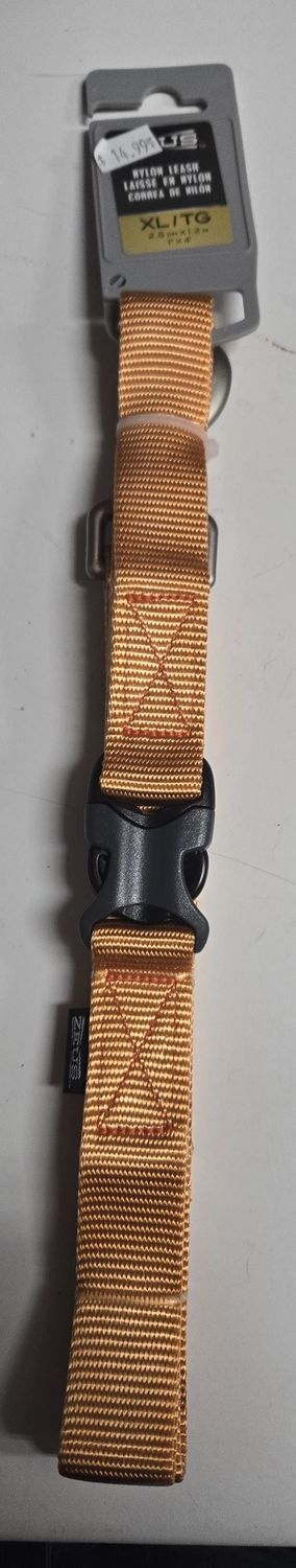 Zeus Nylon Lead XLg 1.2m  Tangerine