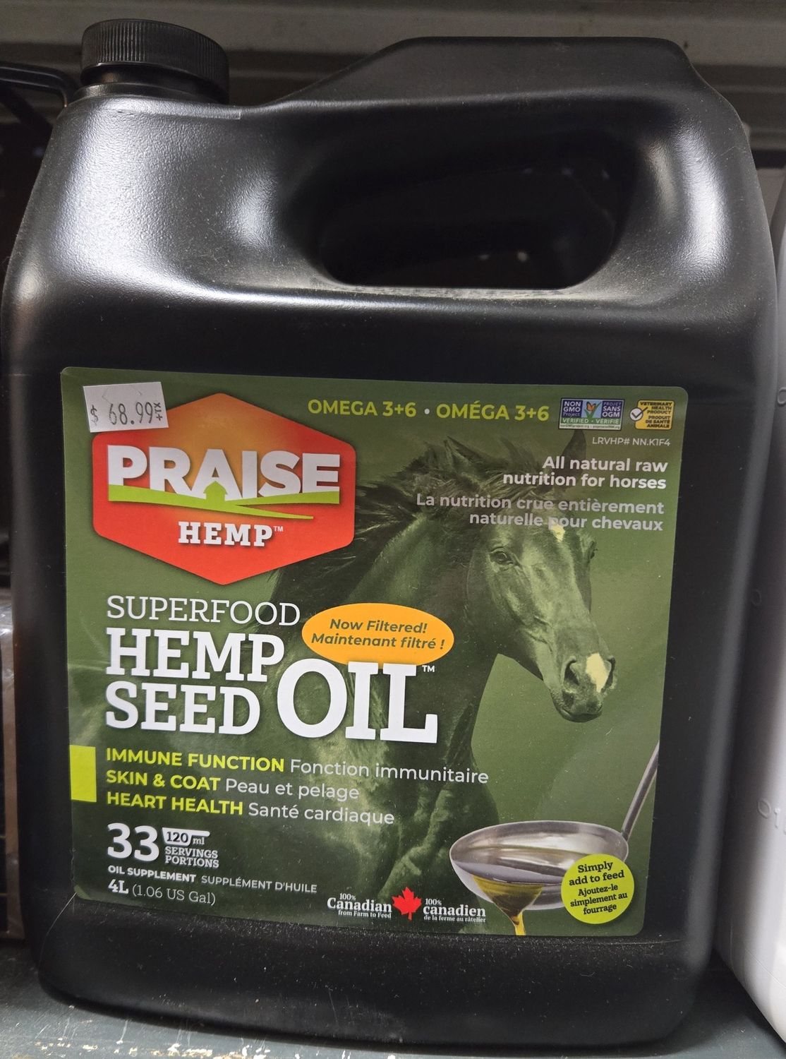Praise Hemp Oil 4L