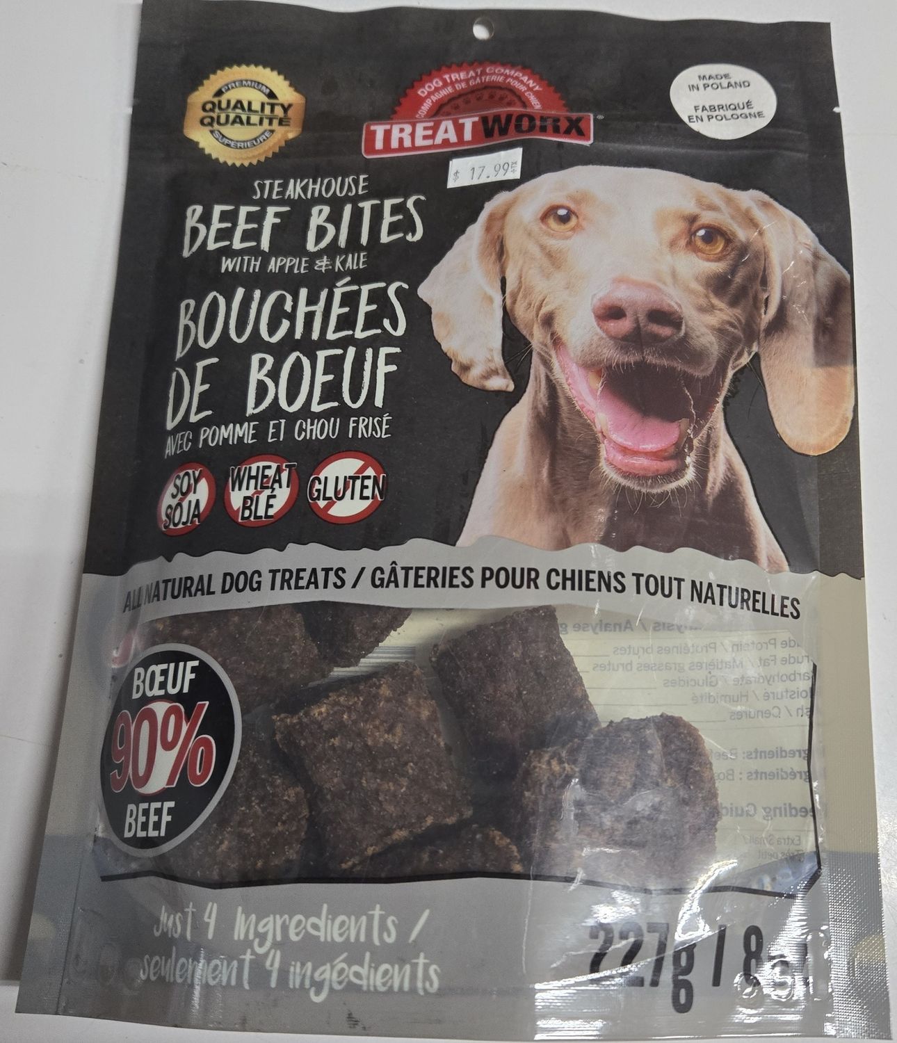 Treatworx Steakhouse Beef Bites 227g