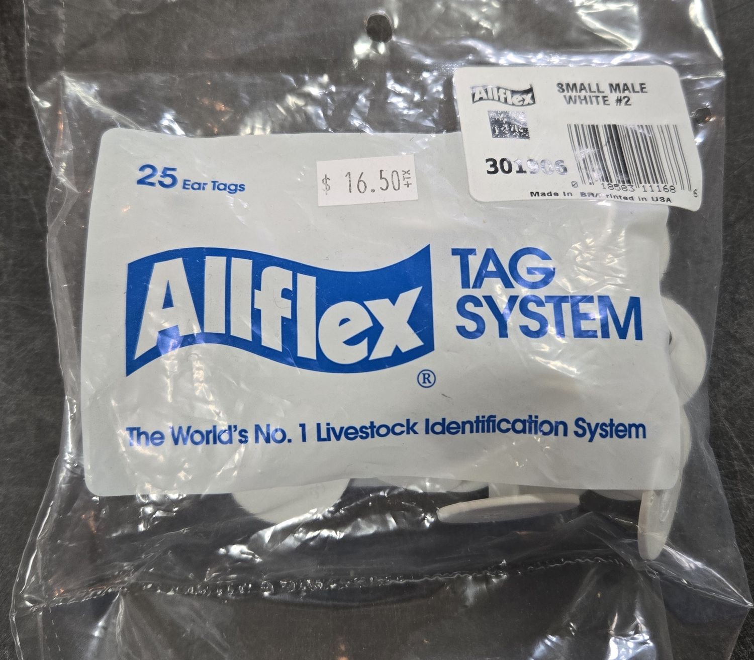 AlFlex Small Male Button white 25pk