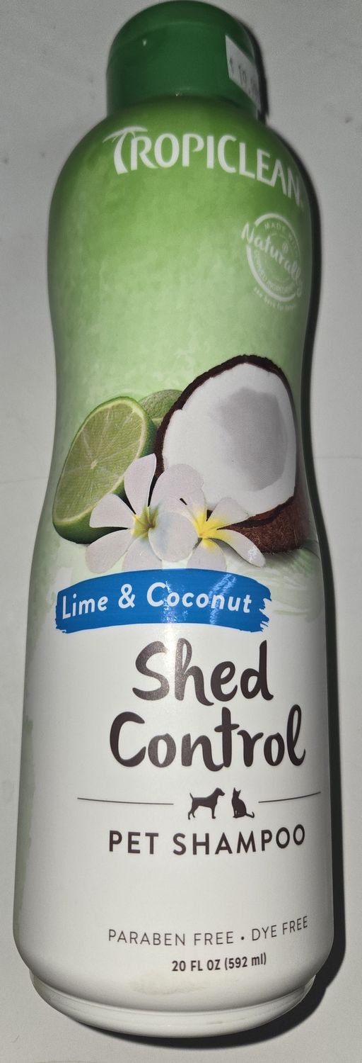 TropiClean Lime &amp; Coconut Shed Control Shampoo 20oz