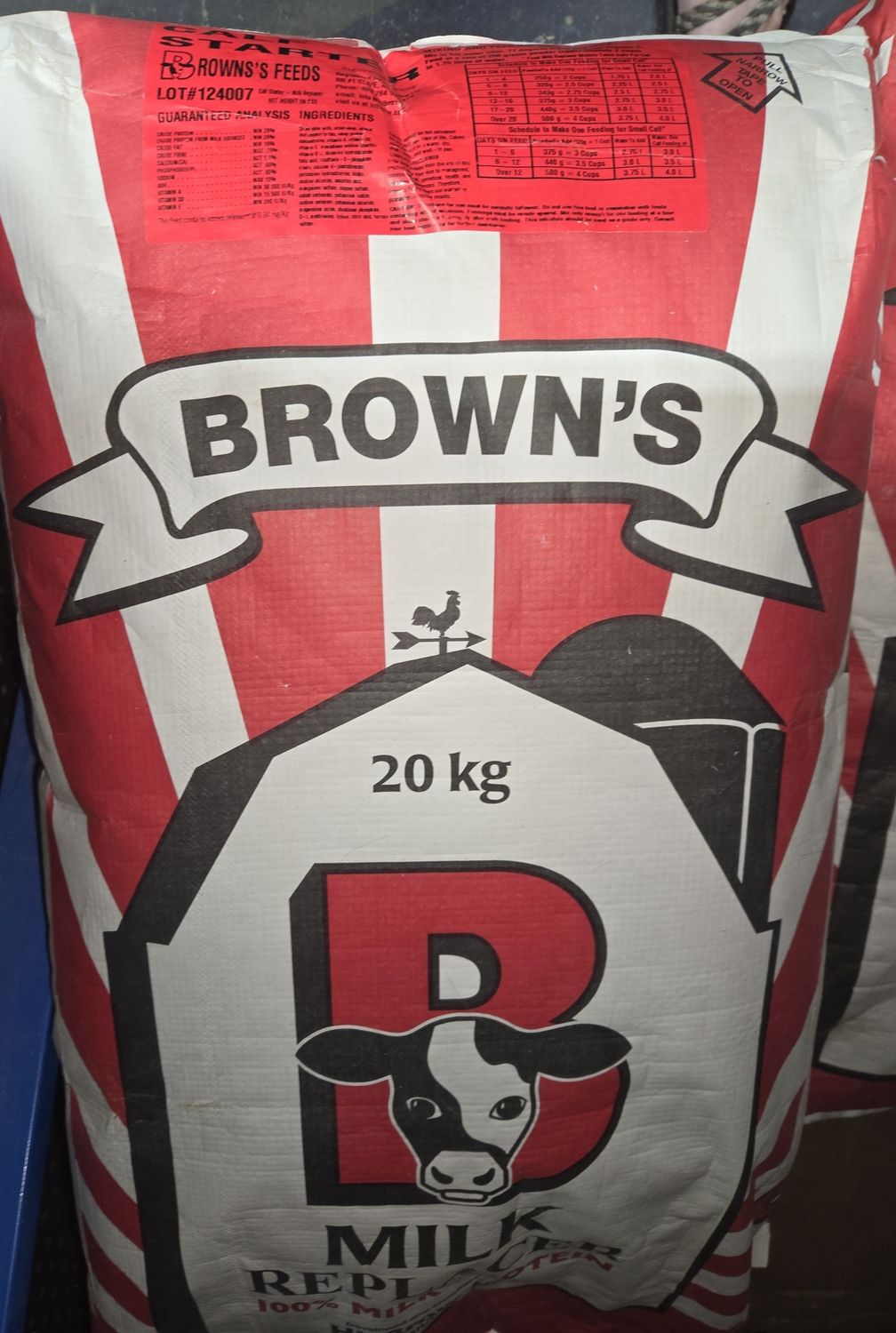 Browns Milk Starter Calf 20kg