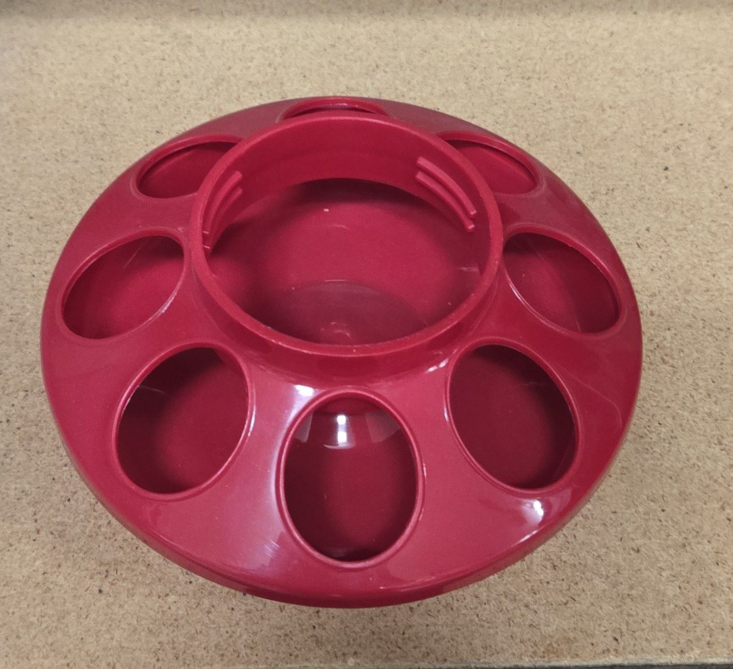 Feeder Base for Quart Jar red