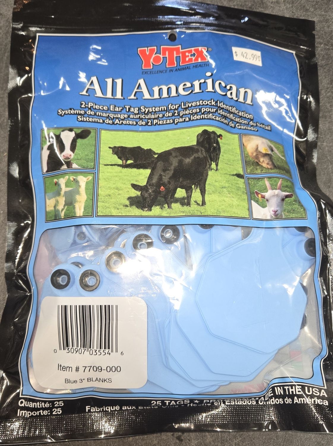 YTEX All American 3* Combo Blank 25pk blue