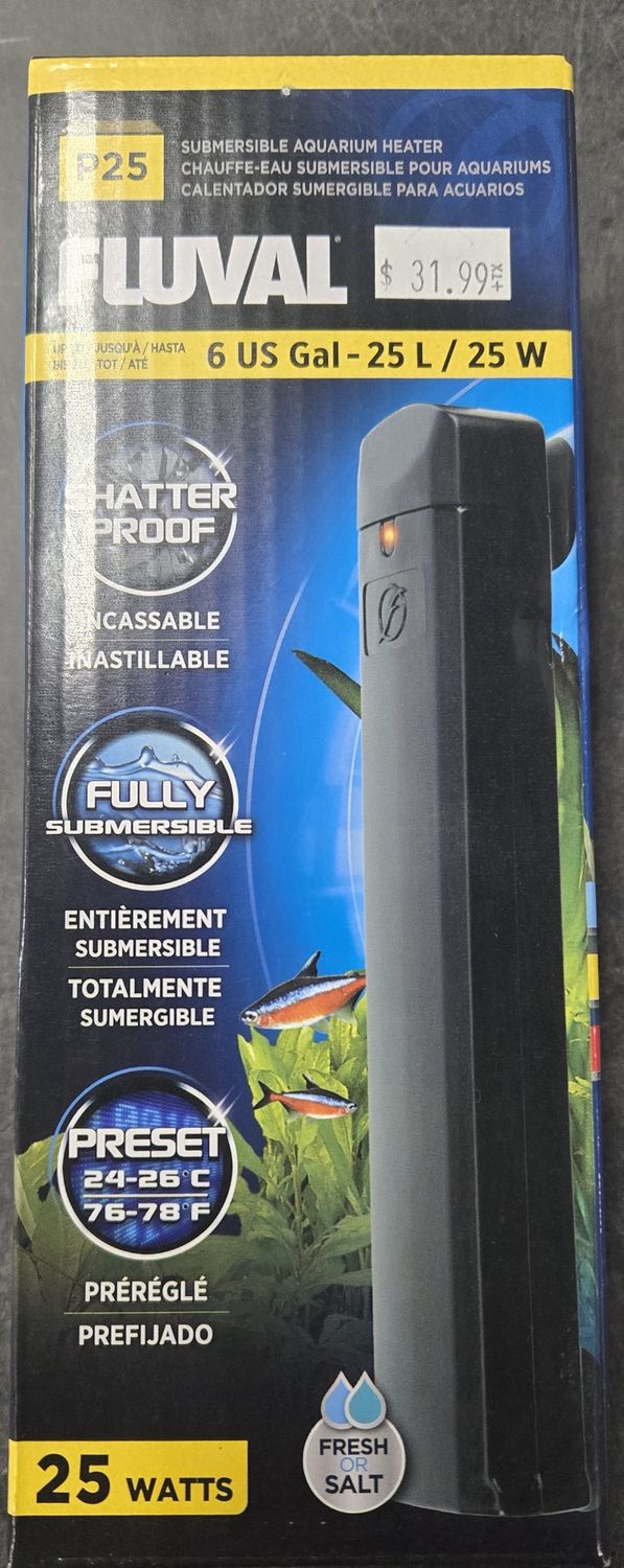 Pre Set Aquarium Heater 25W