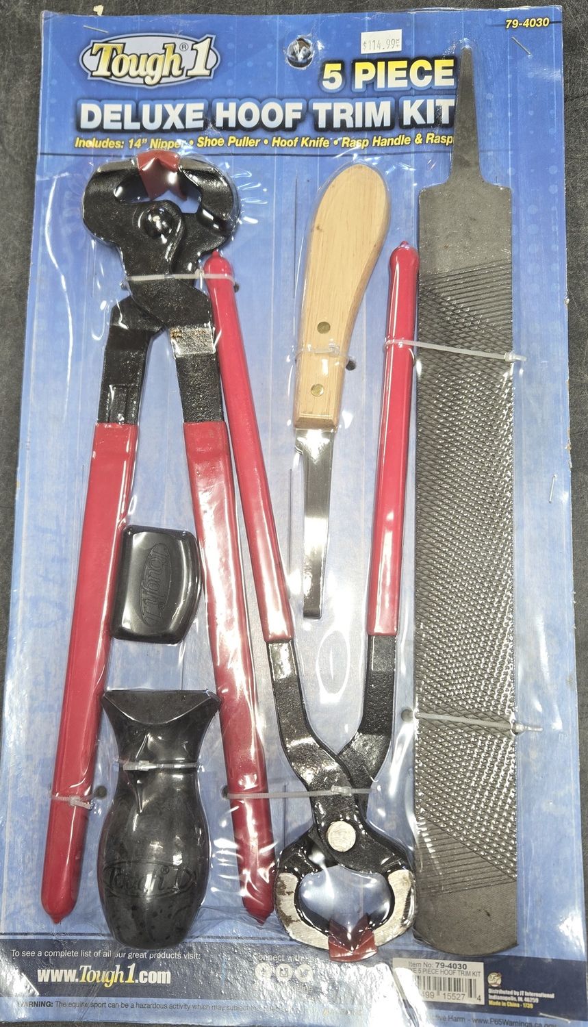 5 Piece Deluxe Hoof Trim Kit