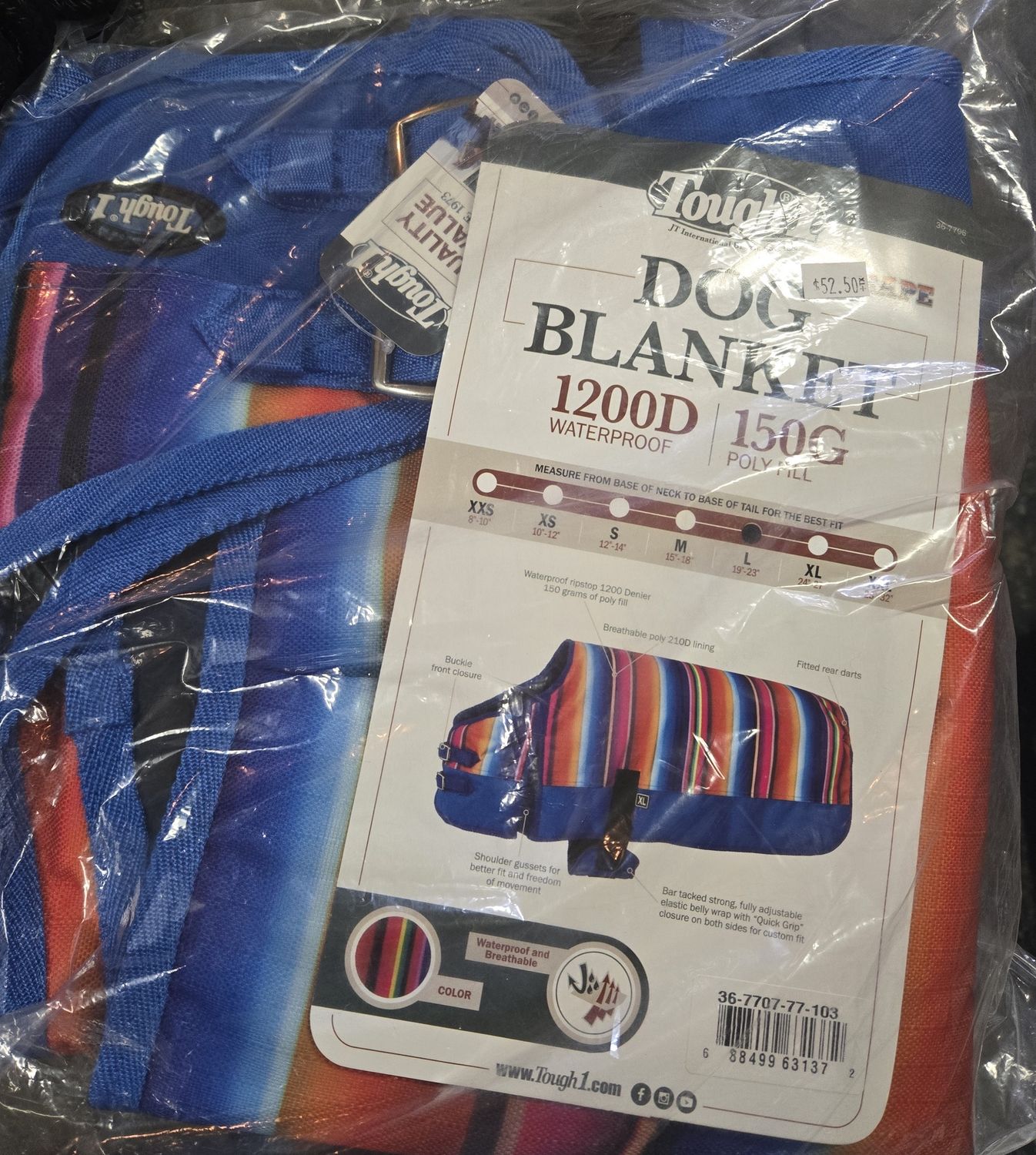 Tough 1 Dog Jacket Serpae lg-Xlg
