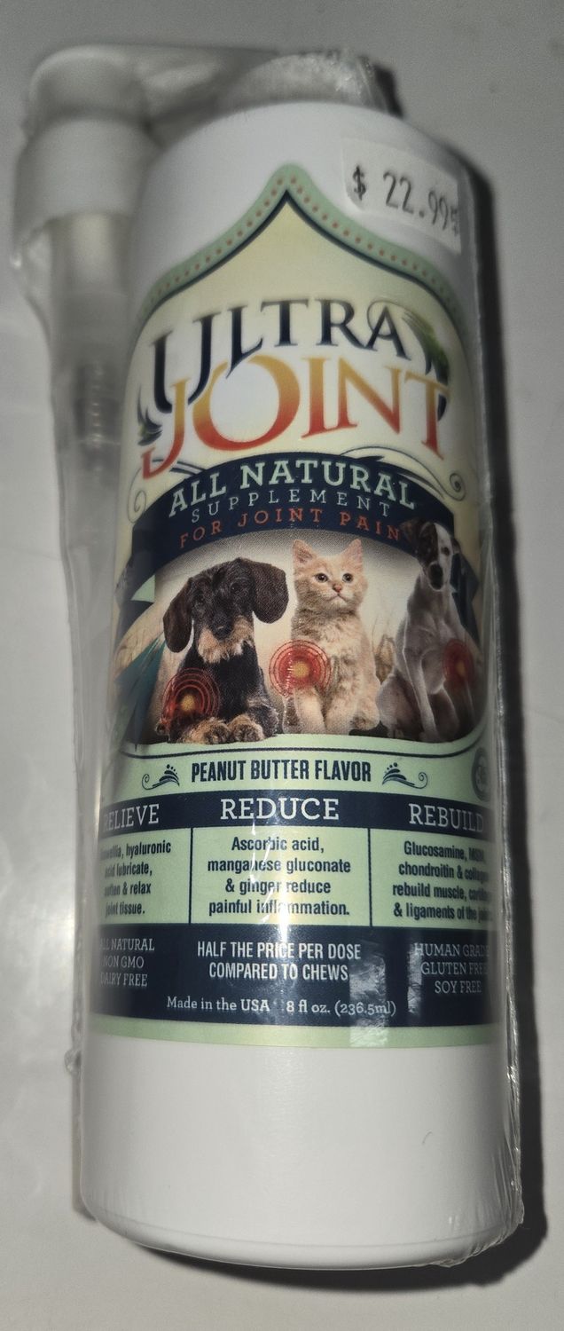 Ultra Oil Joint Supplement 8oz Peanut Butter Flavour