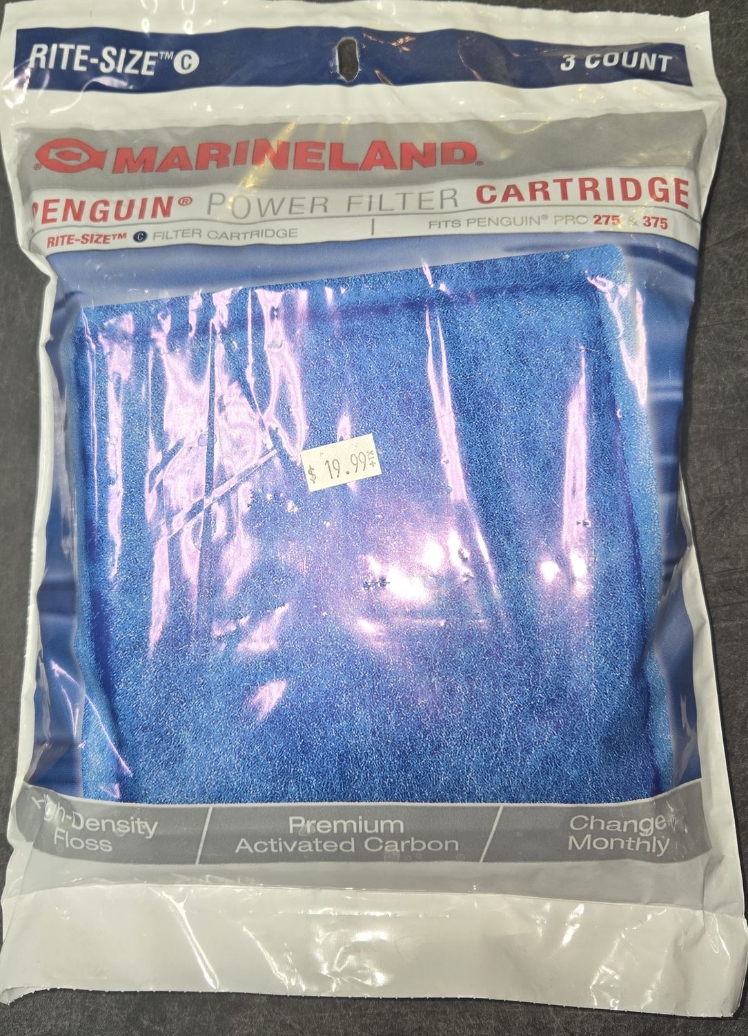 Marineland Penguin Rite Size C Filter Cartridge 3 pack