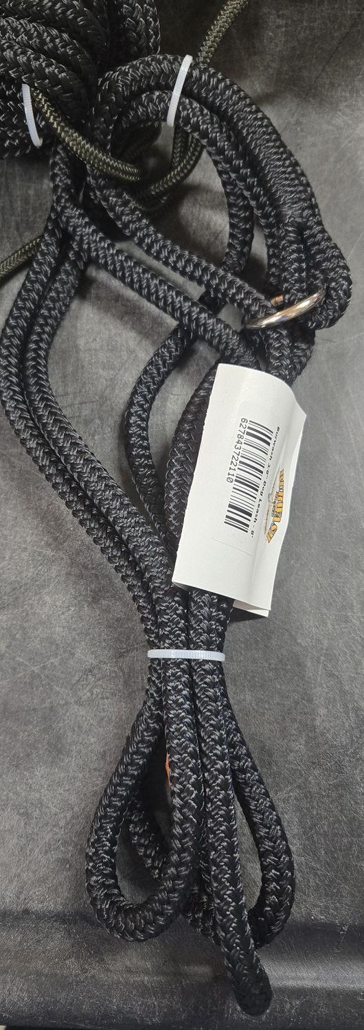 Burwash Dog Leash 3/8x8&#39;Blk