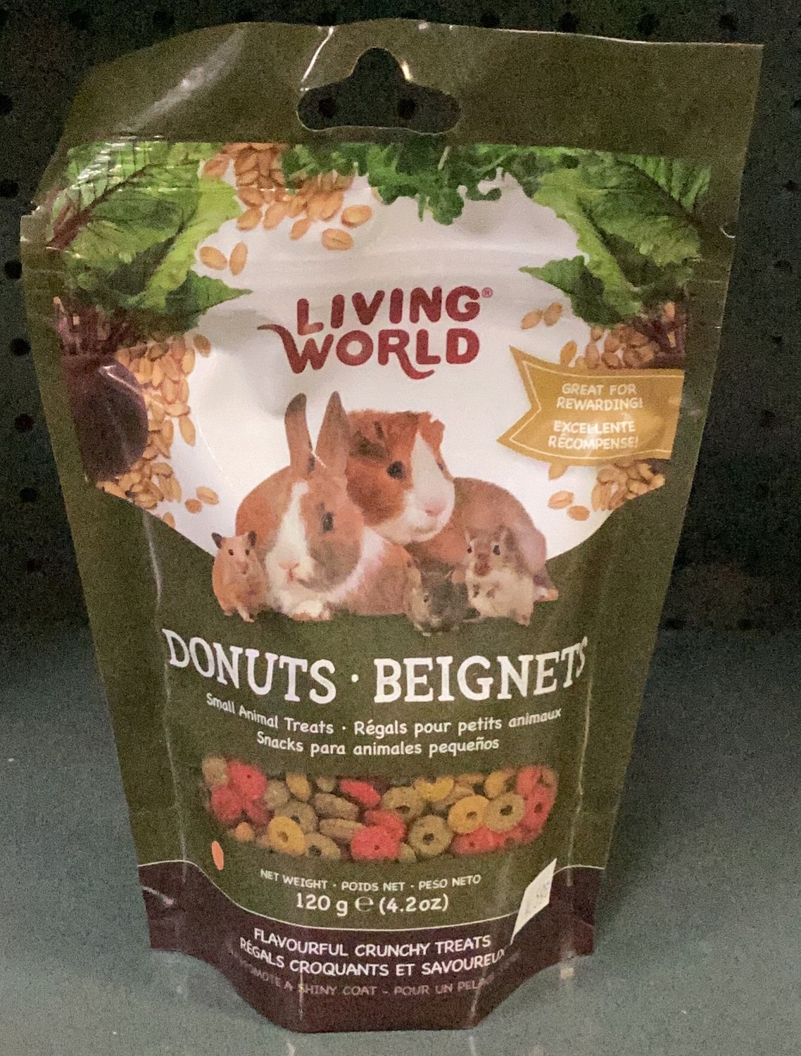 Living World Donuts Small Animal Treat 120g