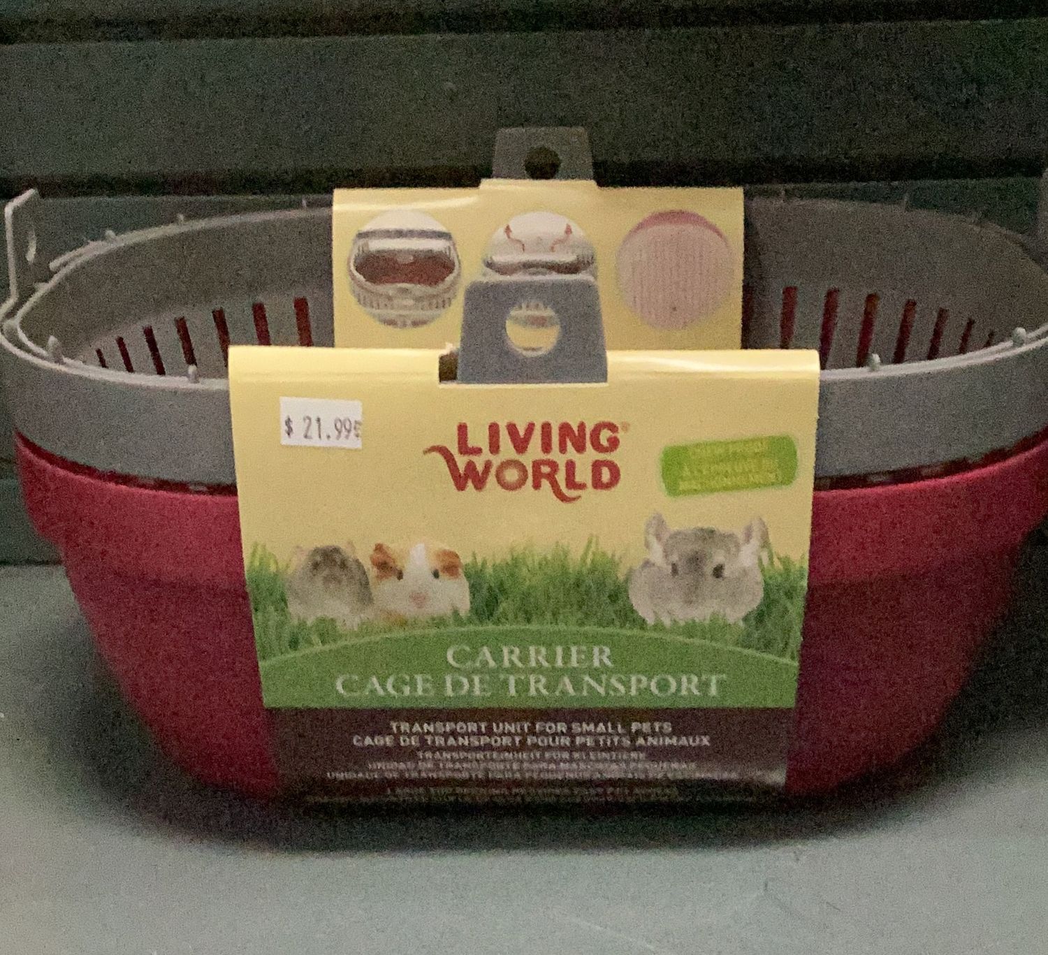Living World Carrier Lg red/grey