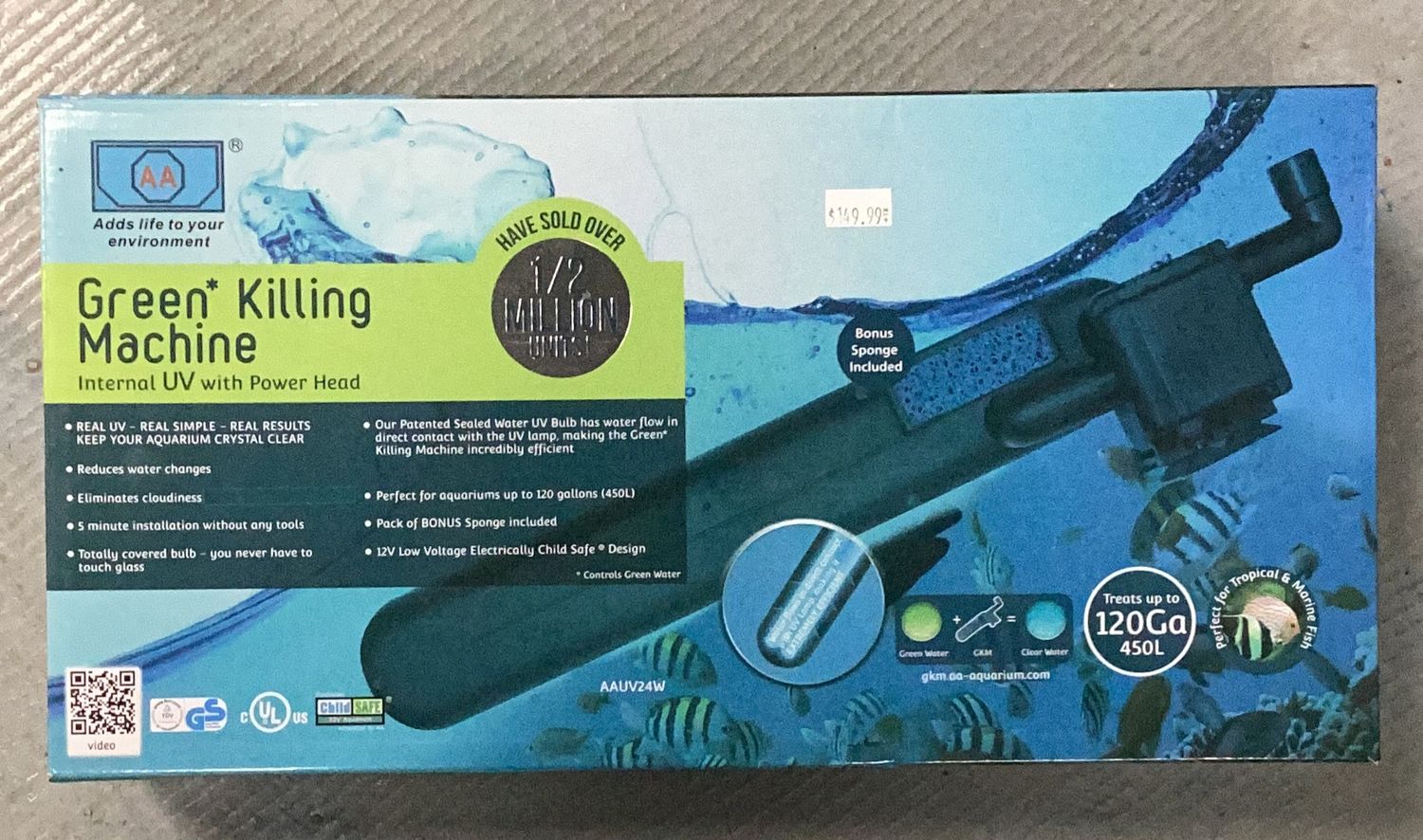 Aquq Fit UV Sterilizer up to 100gal