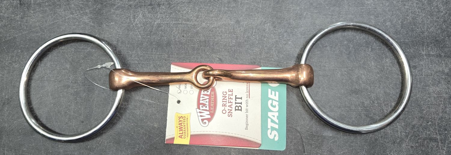 Weaver SS 5&quot; Copper Mouth Snaffle Bit