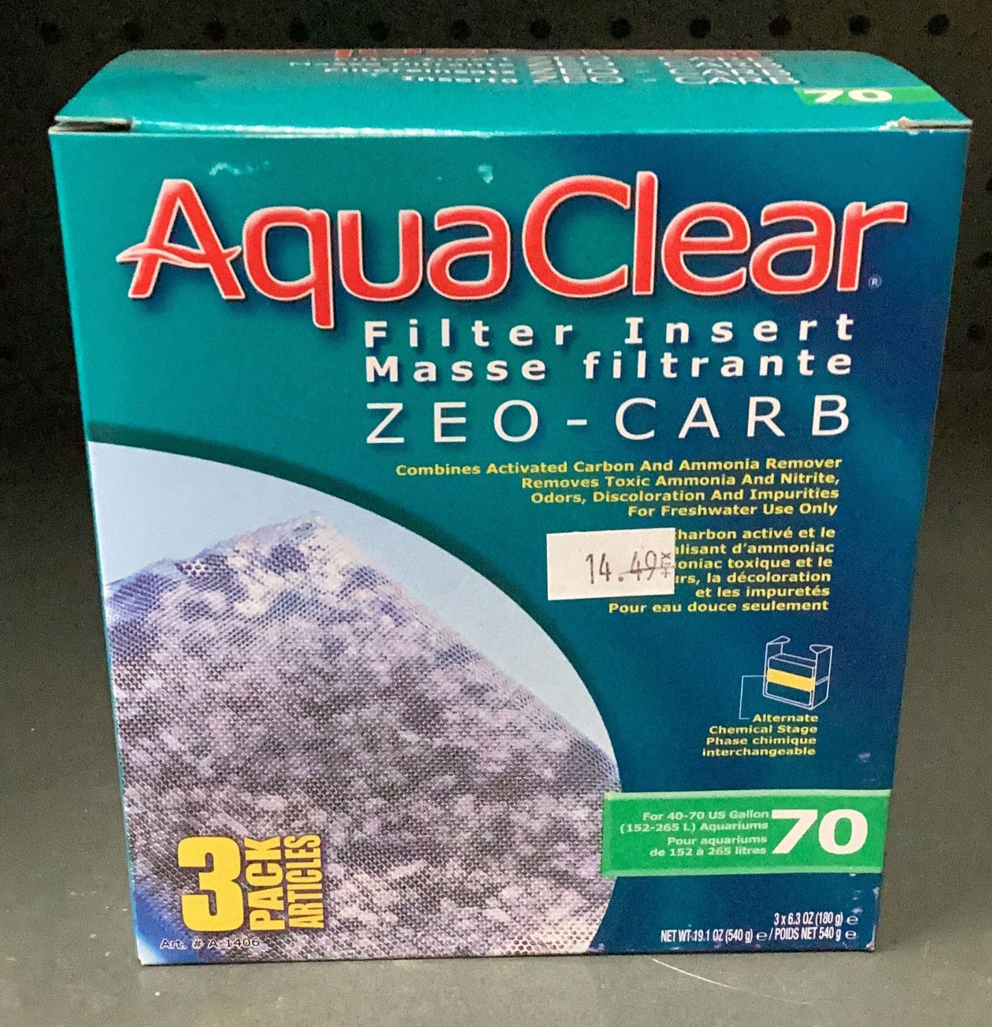 Aqua Clear 70 Zeo Carb 3pk