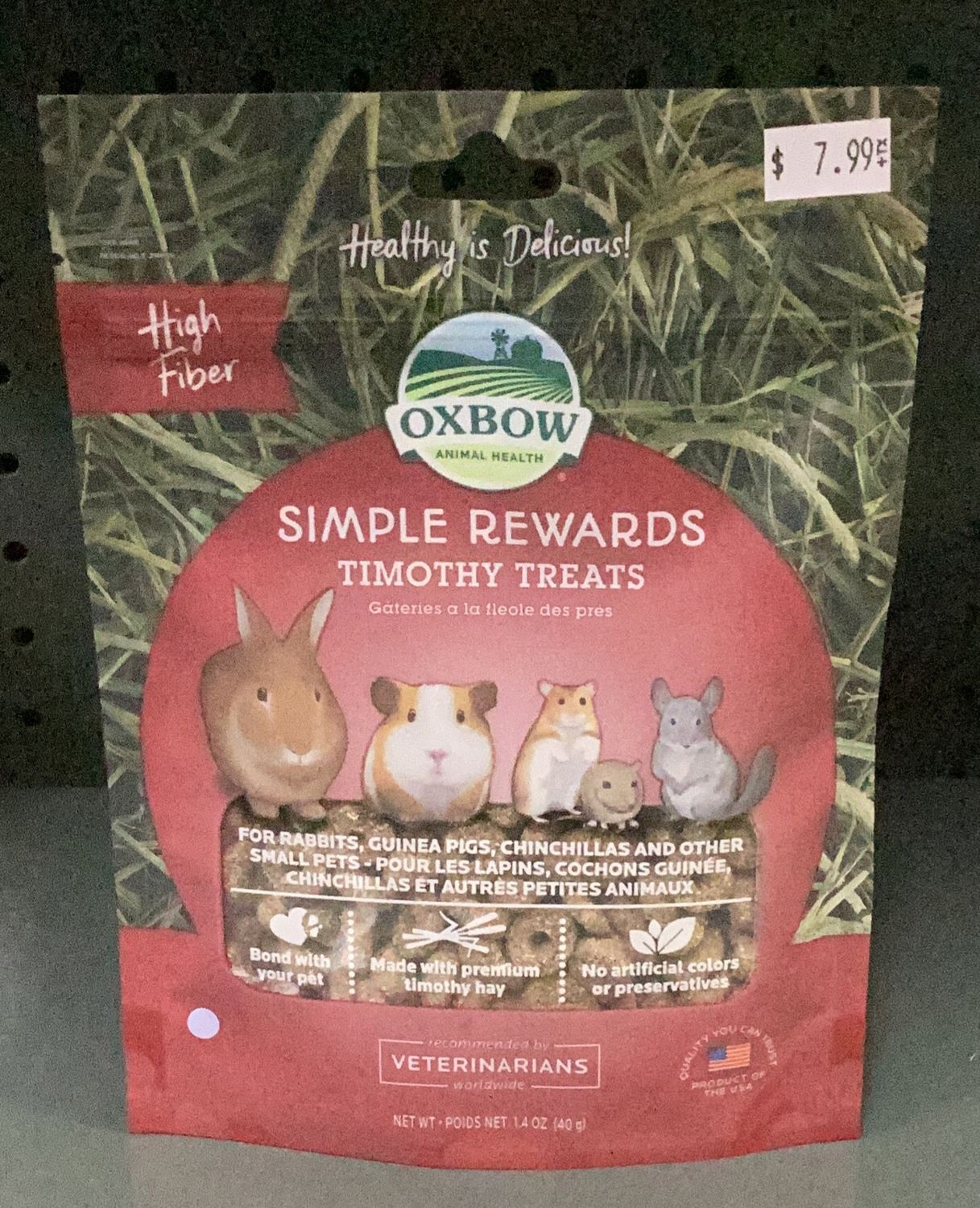 OXBOW Simple Rewards Timothy Treat 1.4oz