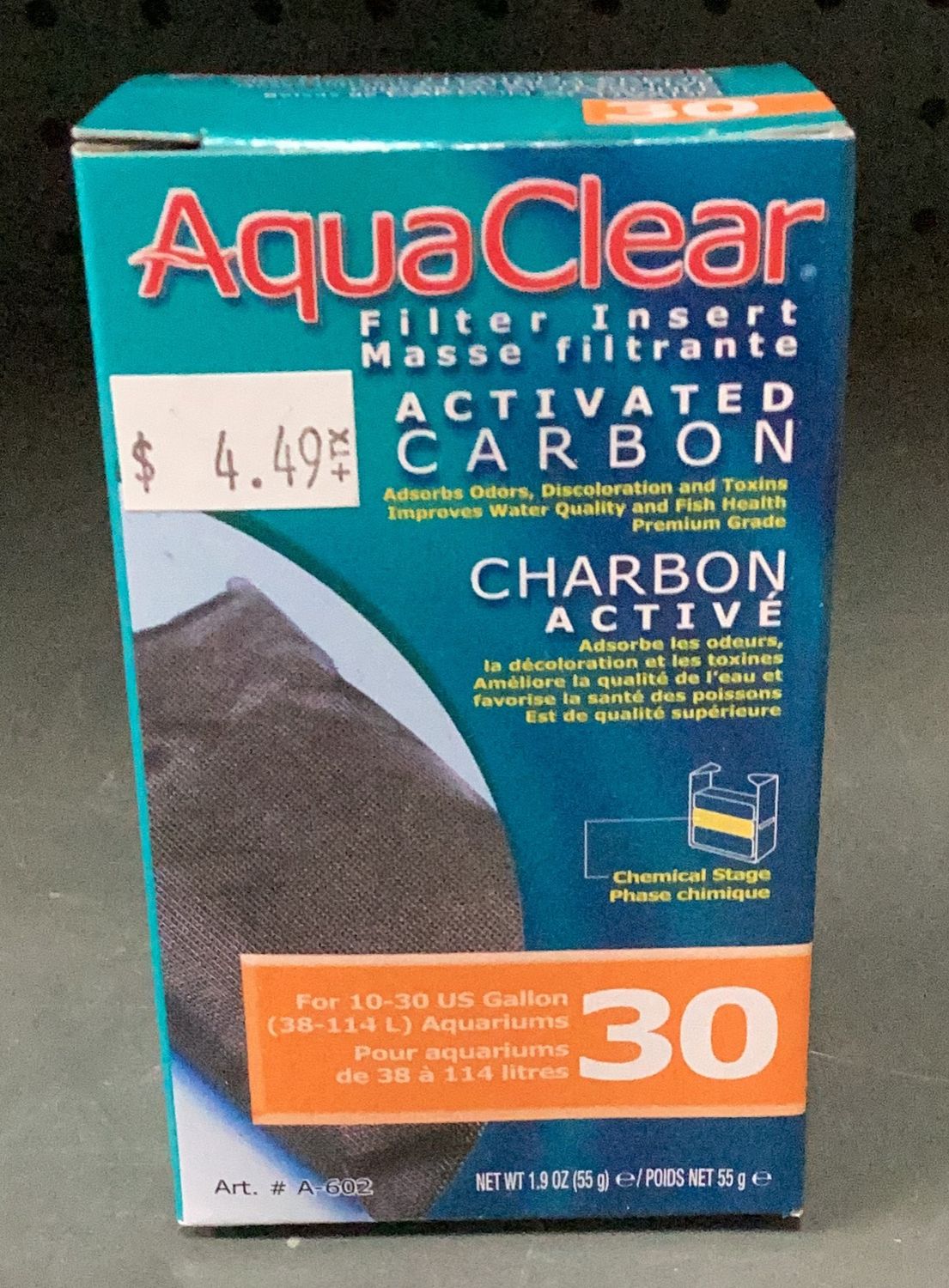 AquaClear 30 Activated Carbon Filter Insert 1.6oz