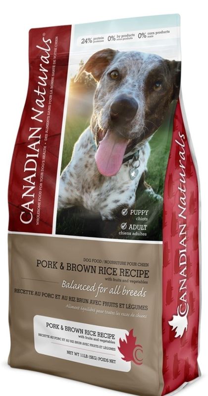 Canadian Naturals Pork &amp; Brown Rice 30Lb