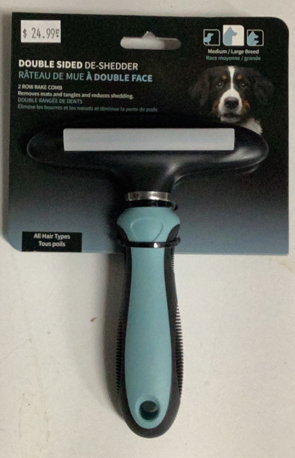 Baxter &amp; Bella De-Shedder + Rake Comb Lg